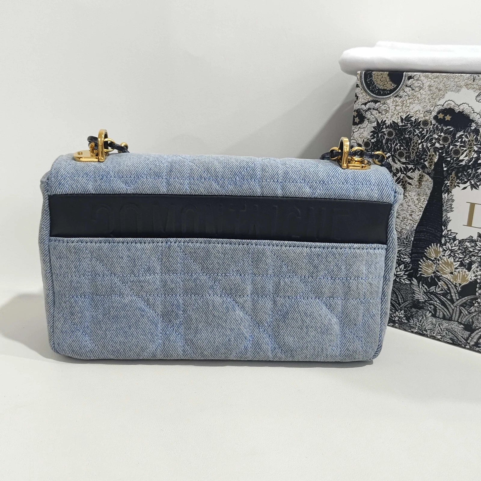 Dior Denim Caro Shoulder Crossbody For Women