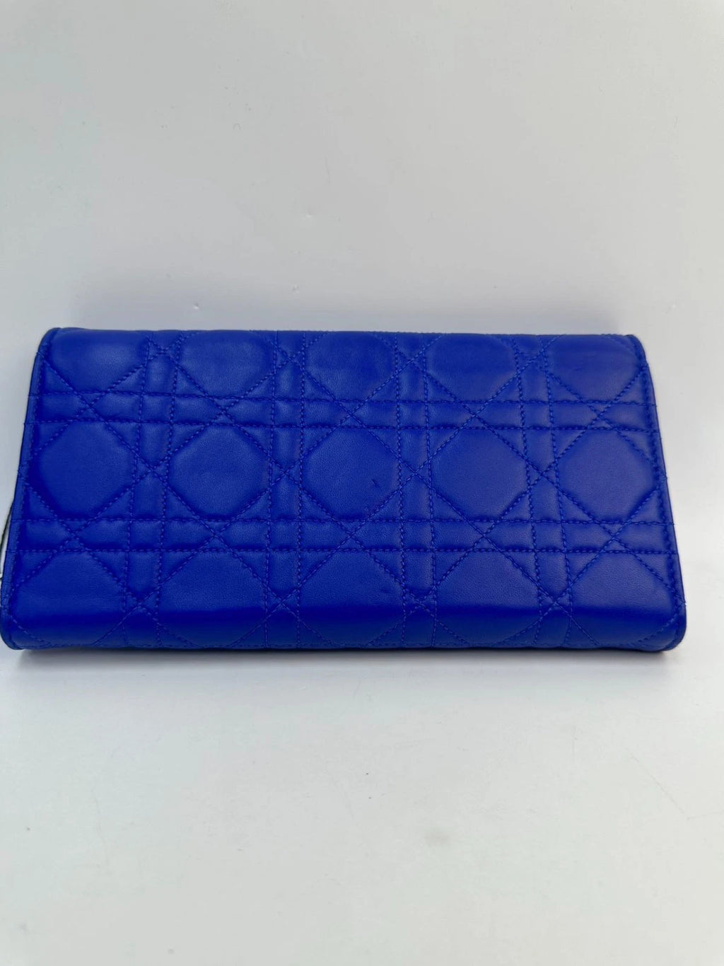 SJ0001 KY02598 Christian Dior Cannage Quilted Calfskin Clutch