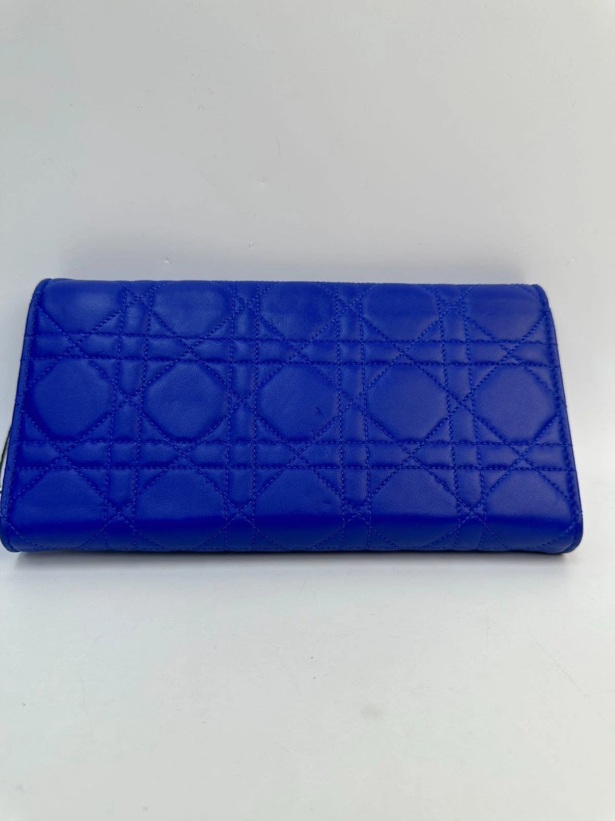 SJ0001 KY02598 Christian Dior Cannage Quilted Calfskin Clutch