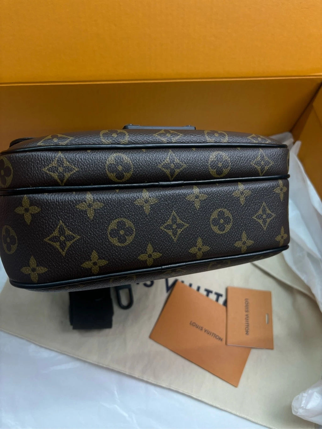 Louis Vuitton Brown Canvas S-Lock Messenger Shoulder Crossbody