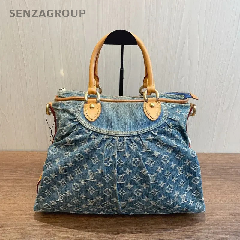 SJ0001 Louis Vuitton Baggy Tote Bags Monogram Denim Neo Cabby