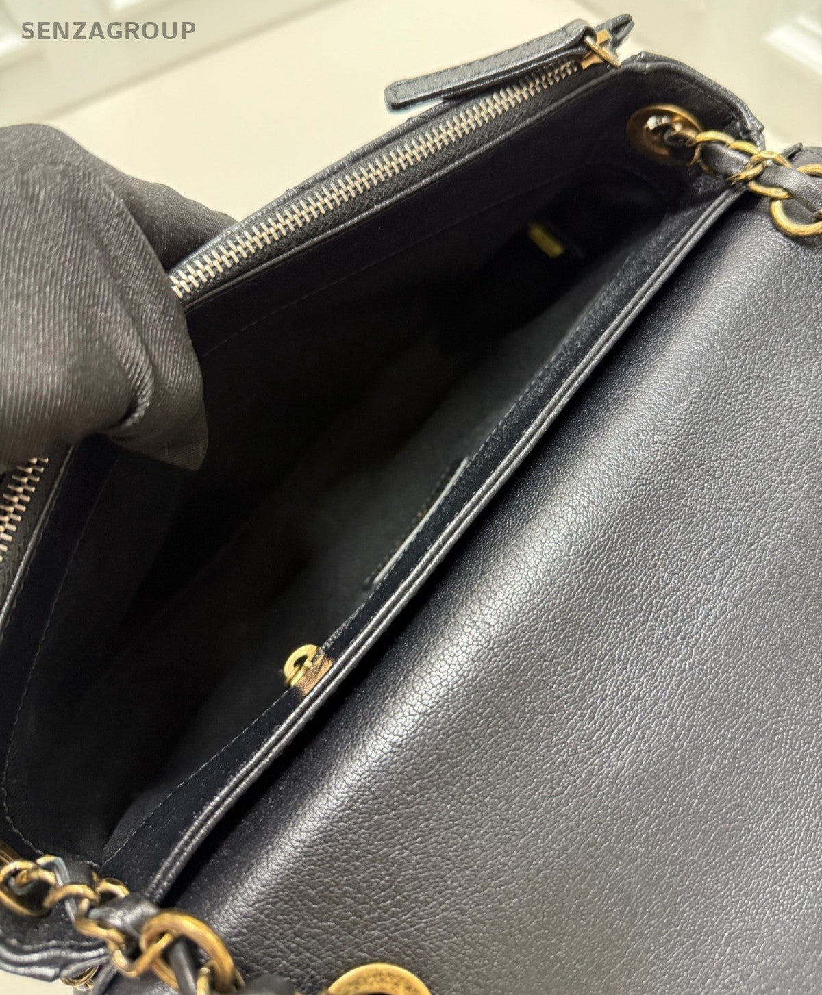 Chanel Cuba 2Way Calfskin Crossbody Shoulder Bag Black Gold Women Classic