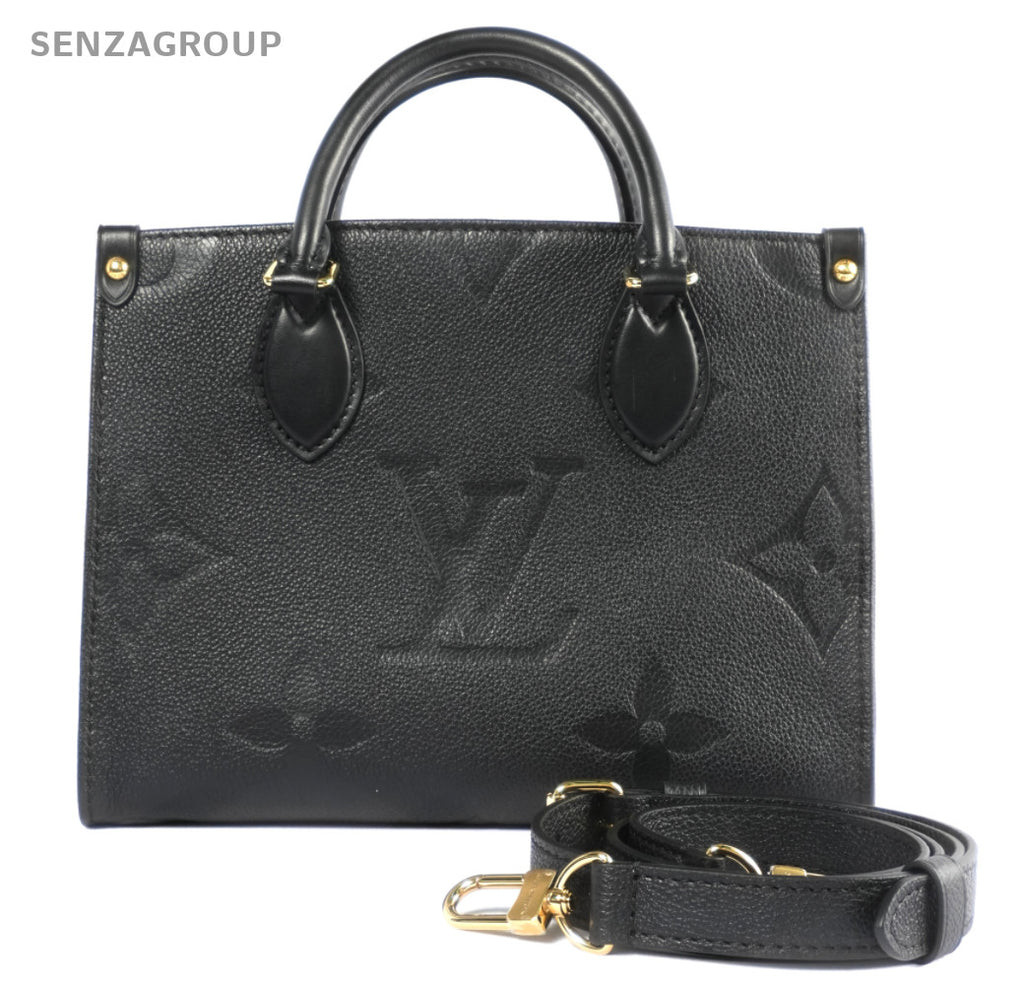 LOUIS VUITTON black Monogram Empriente  ON THE GO PM M45595