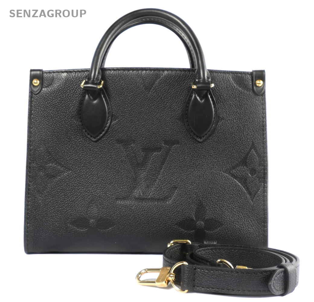 LOUIS VUITTON black Monogram Empriente  ON THE GO PM M45595