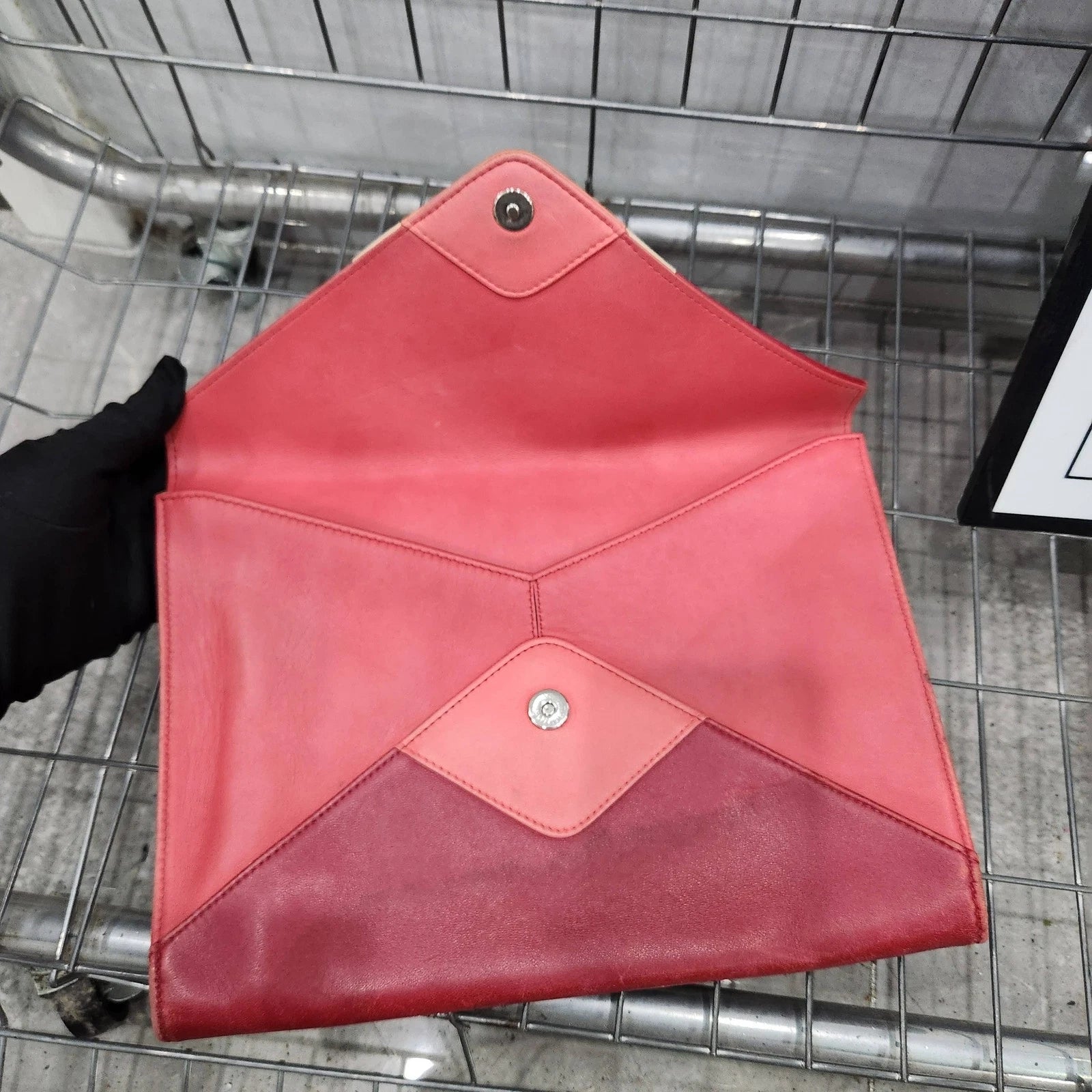 CHANEL Women CC Logo Colorblock Flap Clutch