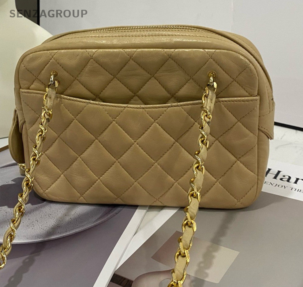 CHANEL Camera bag Diamond pattern Chain Shoulder bag Women Vintage