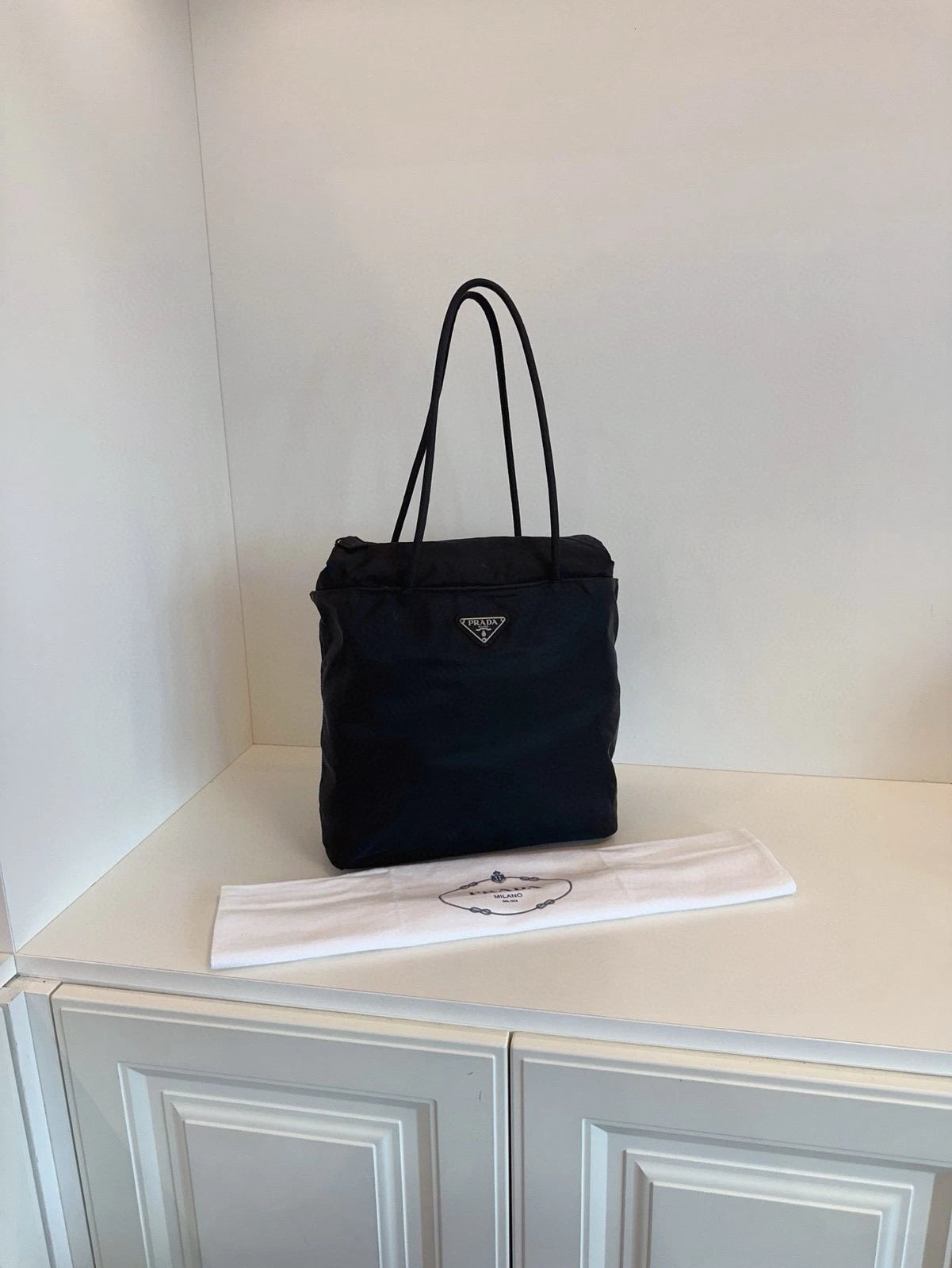 Prada Black Shoulder Tote Bag for Women