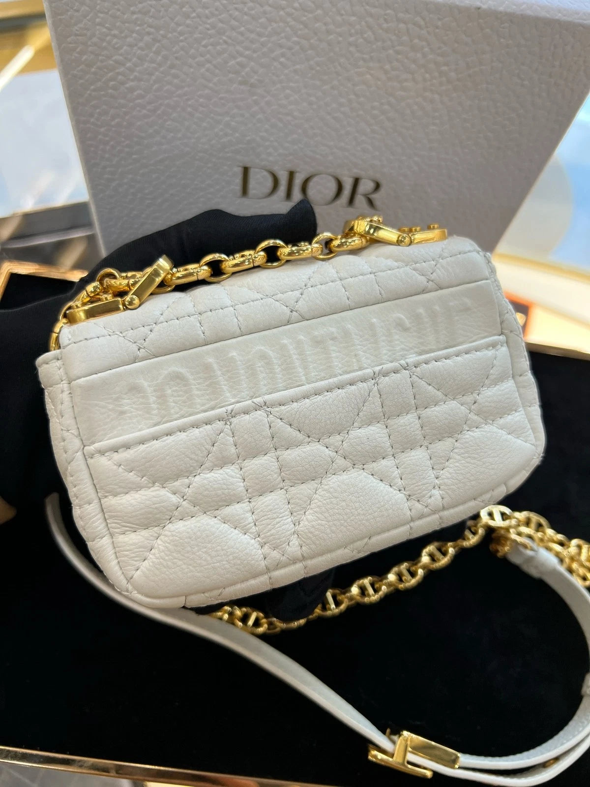 Dior Caro Cannage Mini Crossbody Shoulder Bag For Women