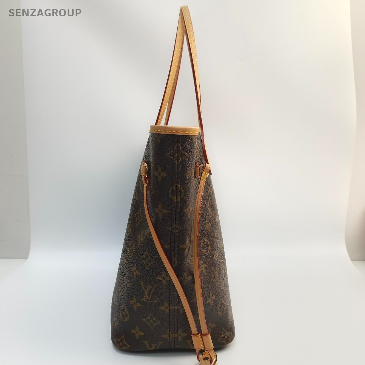 SJ0001  Louis Vuitton canvas Tote Bags neverfull mm size red interior（U）