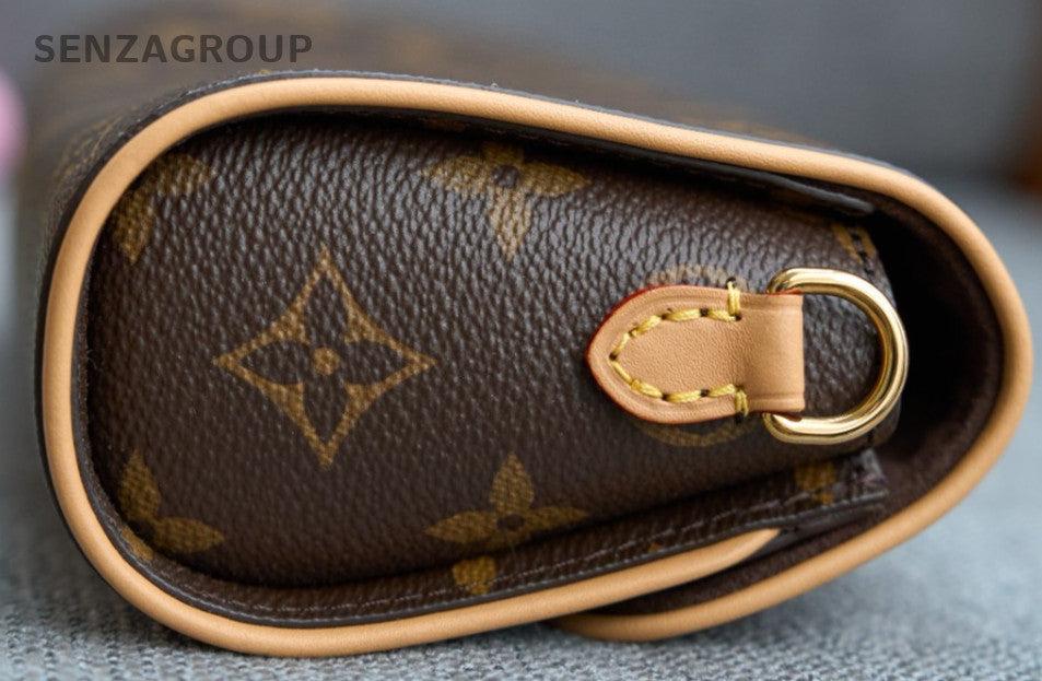 Louis Vuitton Pochette Camille Monogram Chain Crossbody Bag Brown Women Classic