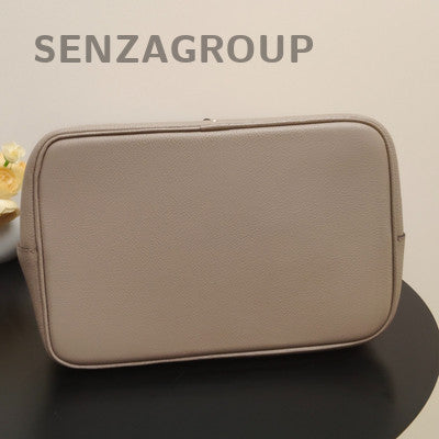 Louis Vuitton Monogram Bucket Shoulder Crossbody Bag Grey Gold Women