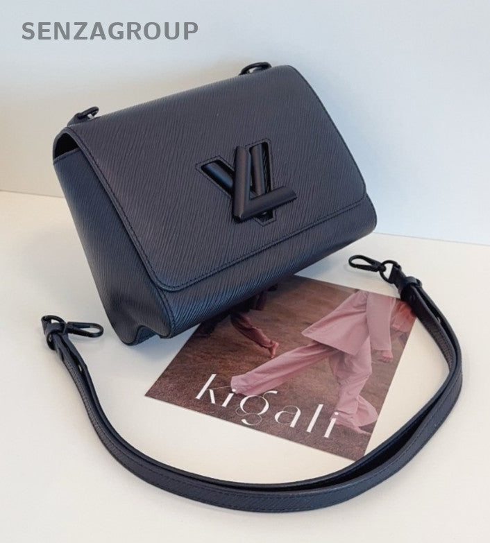 Louis Vuitton Twist so black Epi Leather Chain Shoulder bag Crossbody Women
