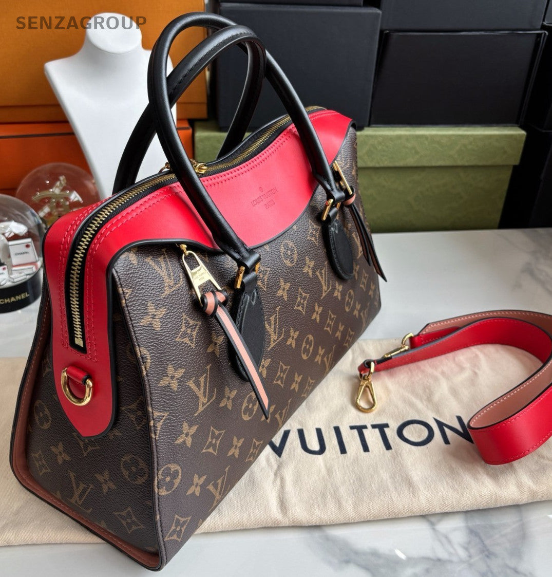 Louis Vuitton Tuileries Besace Monogram Red Shoulder handbag 2WAY