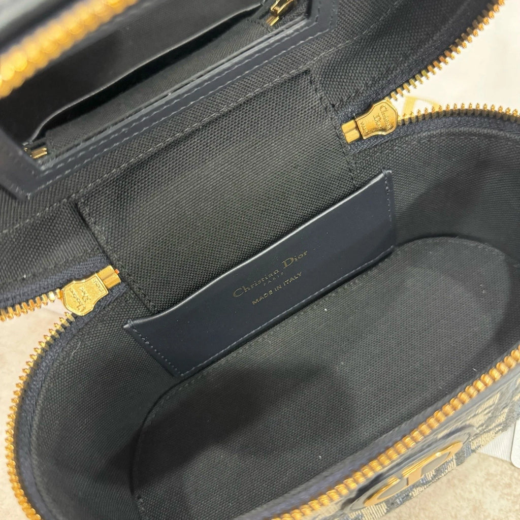 Christian Dior Oblique Makeup Case Handbag Crossbody For Women