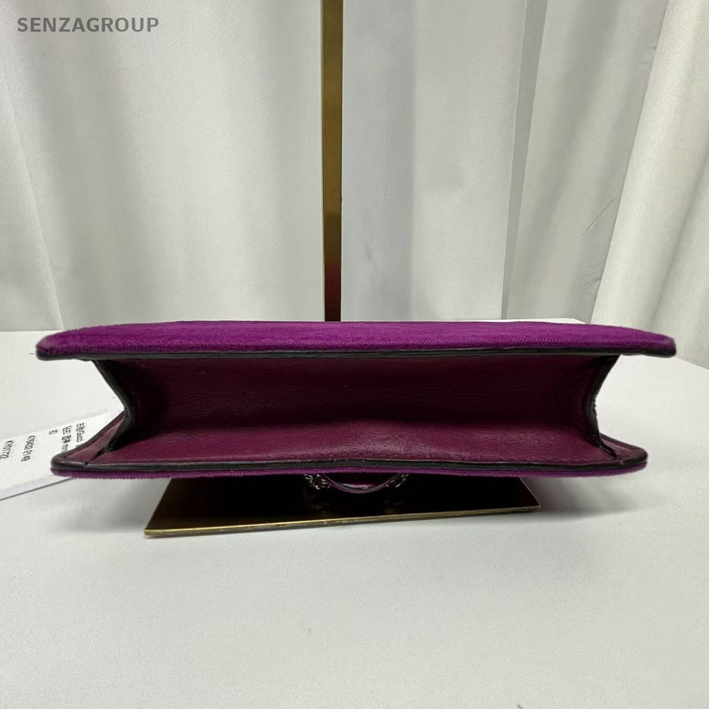 GUCCI Dionysos mini Purple Crossbody bag Suede