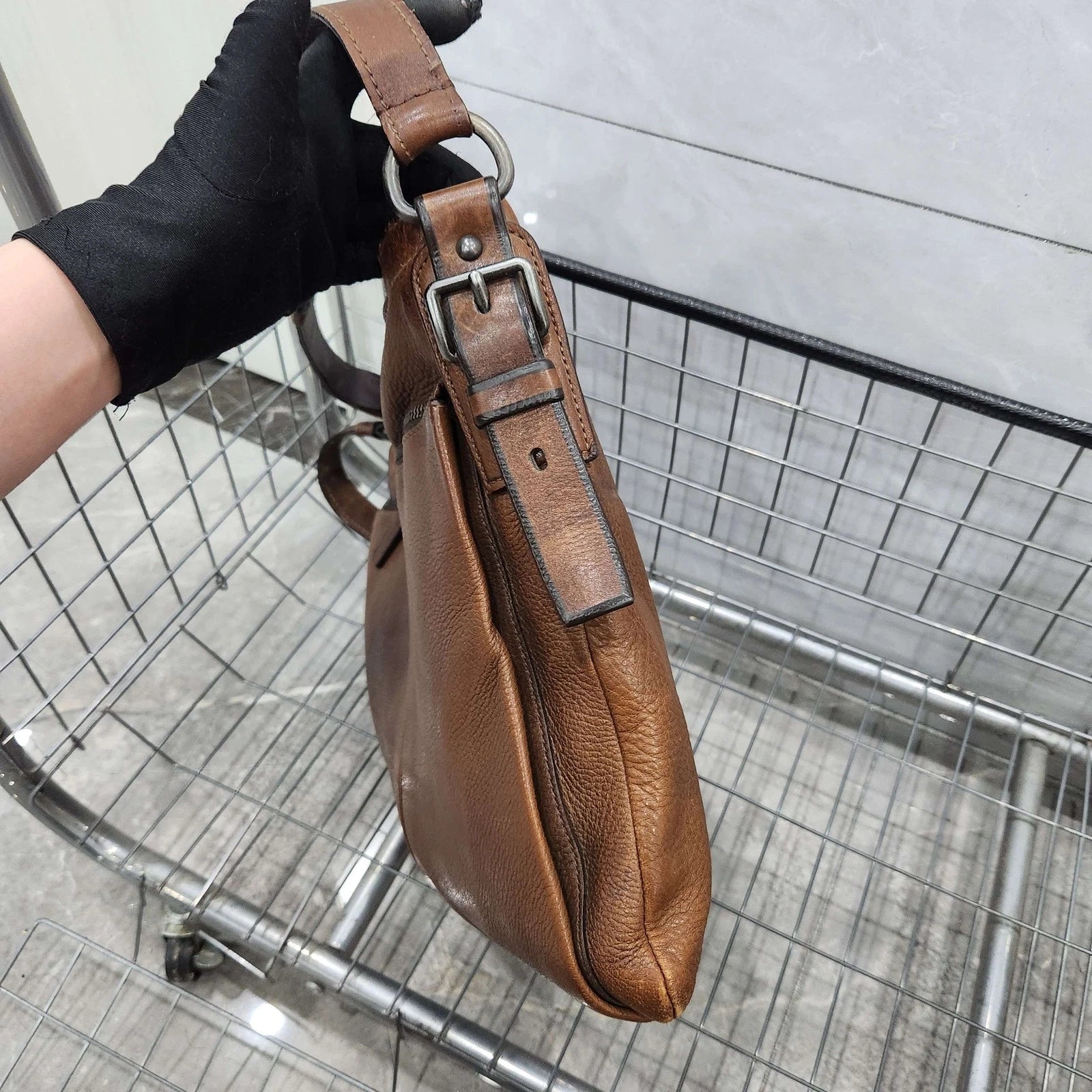 PRADA Brown Messenger Shoulder Crossbody for Women