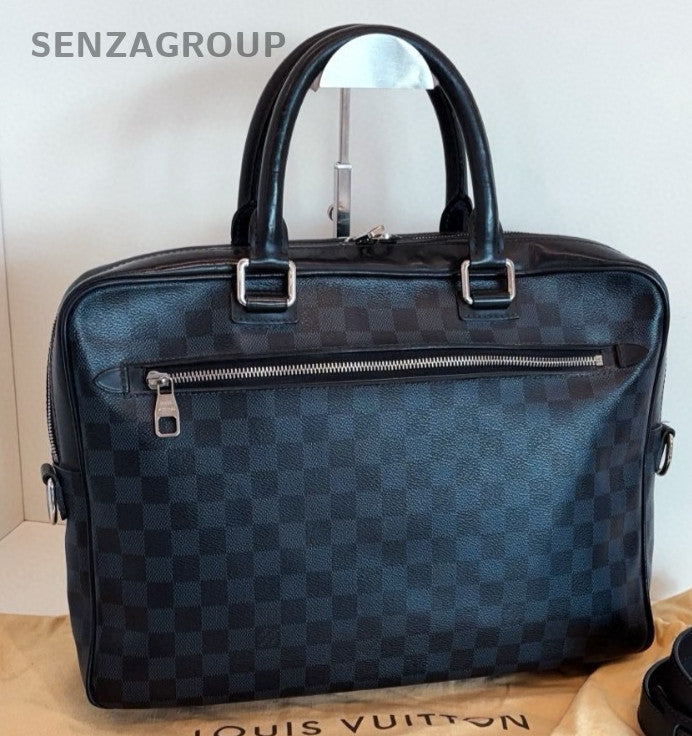Louis Vuitton Damier Satchel Top Handle Shoulder Bag Crossbody Unisex Adults