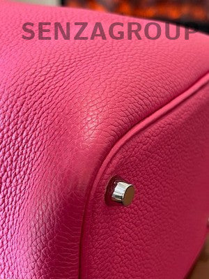 Hermès Picotin 18 Pink Silver Hardware Handbag Women's Classic Fashion