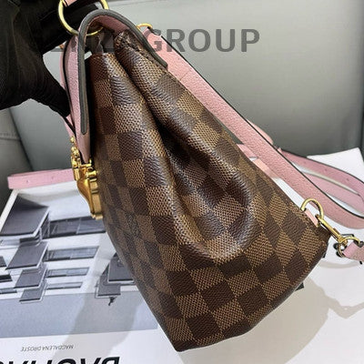 Louis Vuitton Damier Azur & Pink Clapton Backpack Gold Hardware Women's