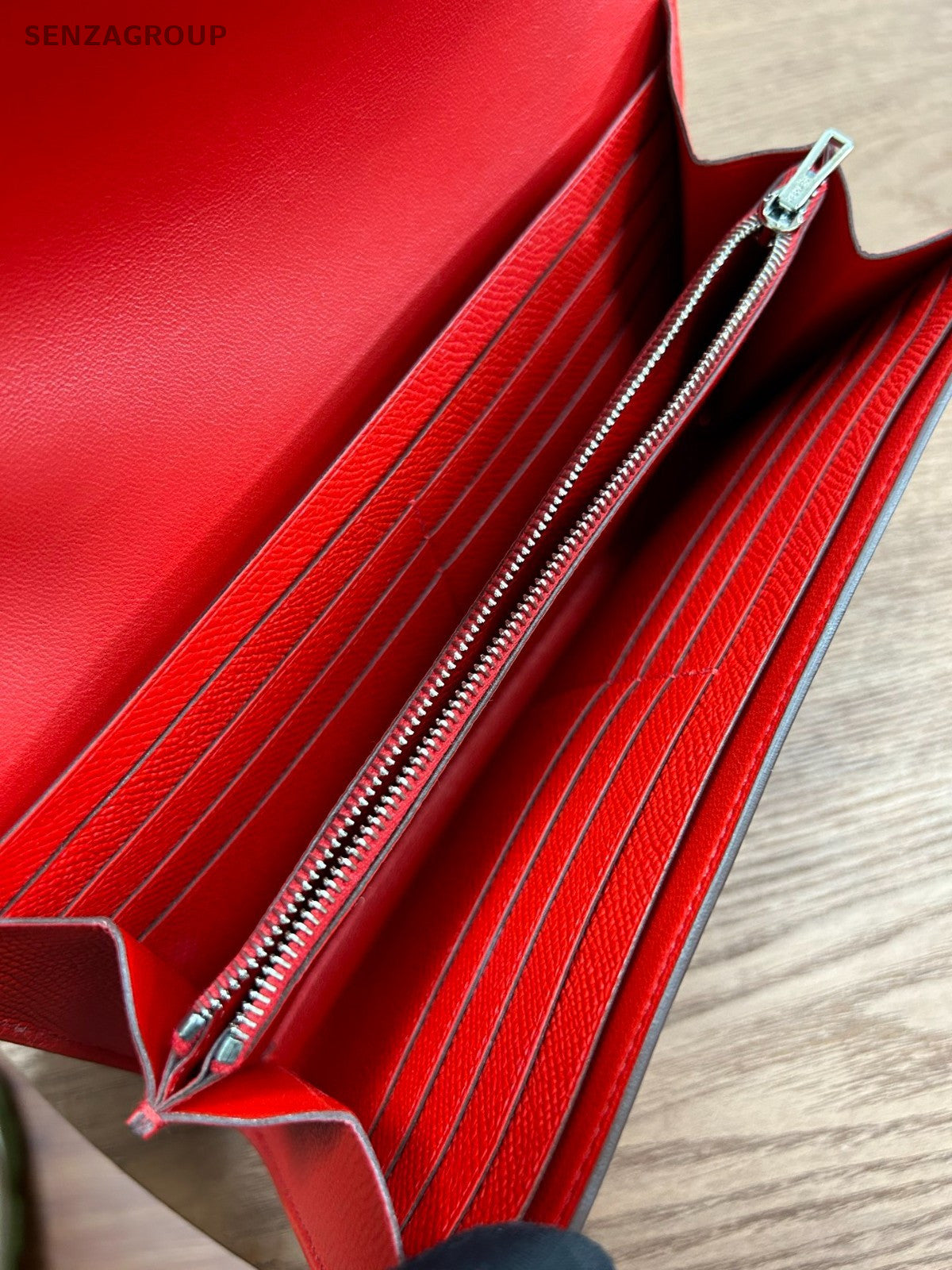 Hermes Constance Wallet Heart-shaped red enamel Epsom Leather Women