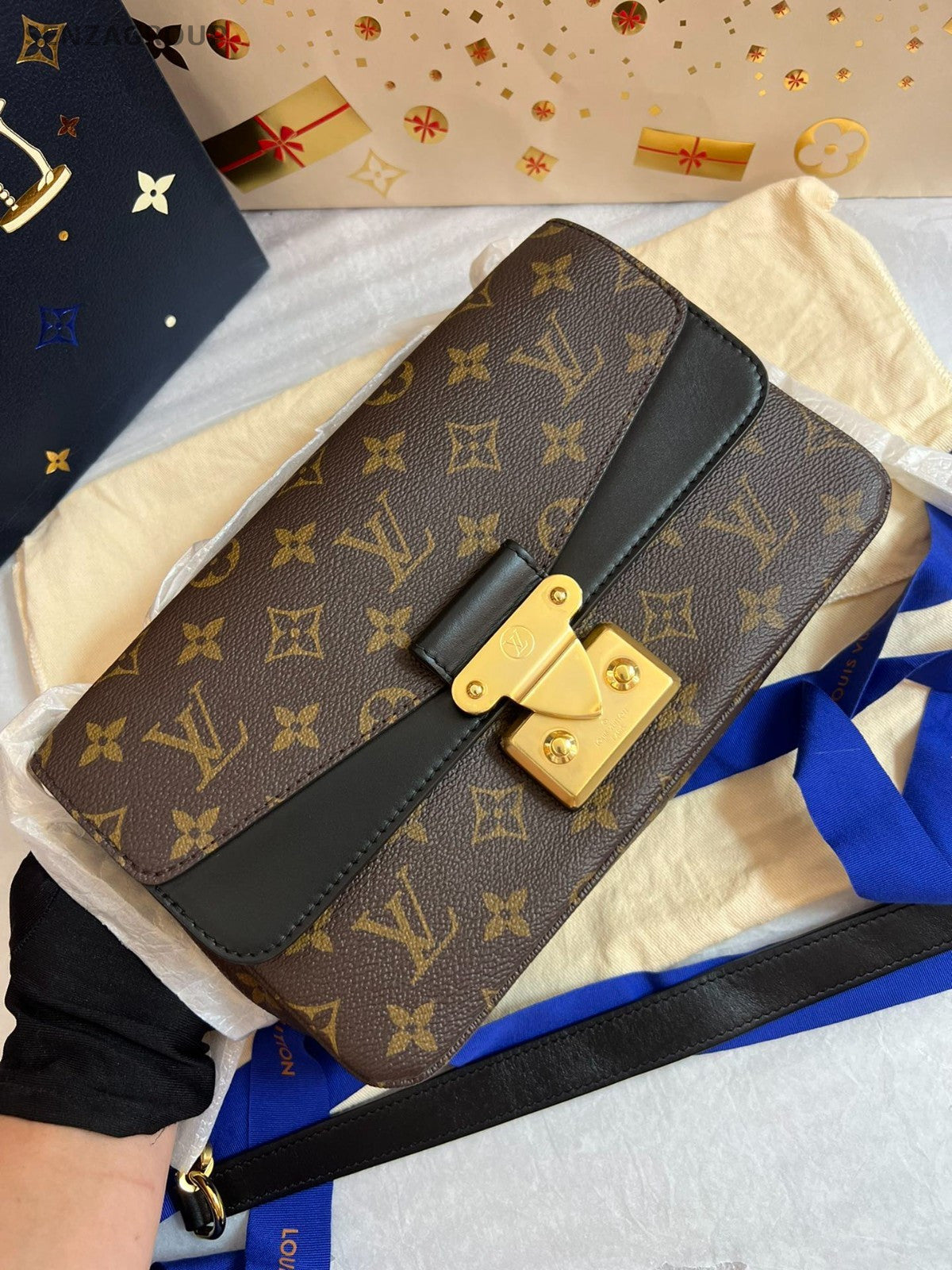 Louis Vuitton Marceau Monogram Chain Shoulder bag Crossbody Chip Version Women