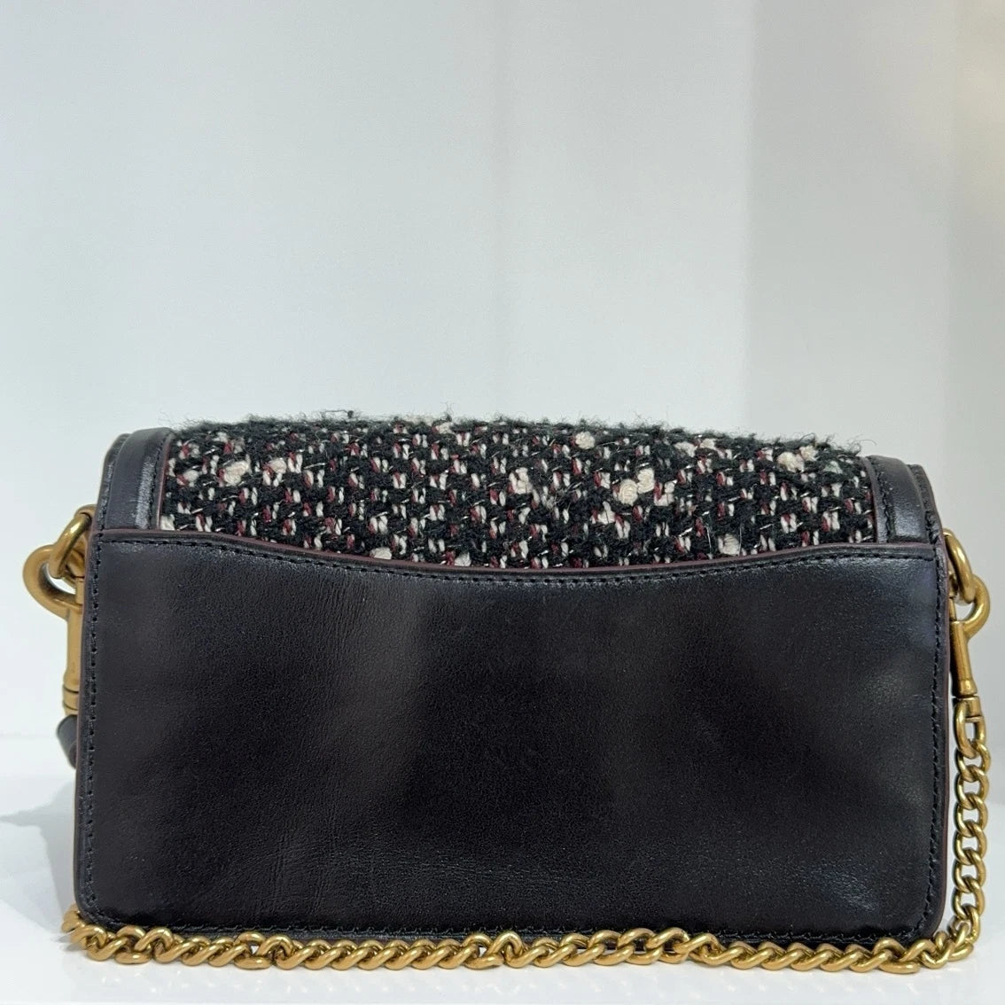 Coach Tabby 18 Mini Woven Leather WOC Shoulder Crossbody Bag For Women