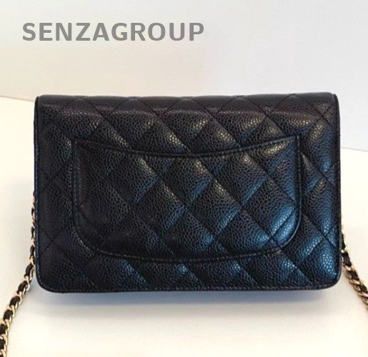 Chanel woc Caviar Leather Chain Shoulder Crossbody Bag Black