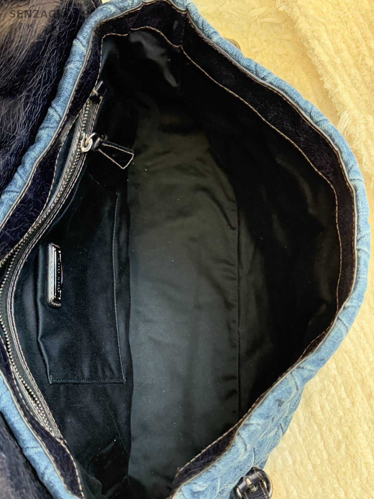 Miu Miu Denim Handbag Shoulder Bag Women Blue