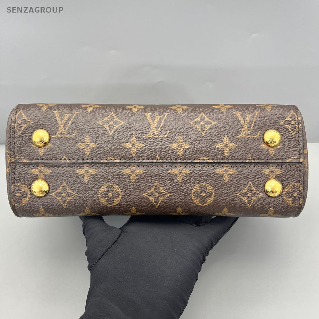 Louis Vuitton Cluny bb PM Monogram Top Handle 2way Shoulder bag Brown Women