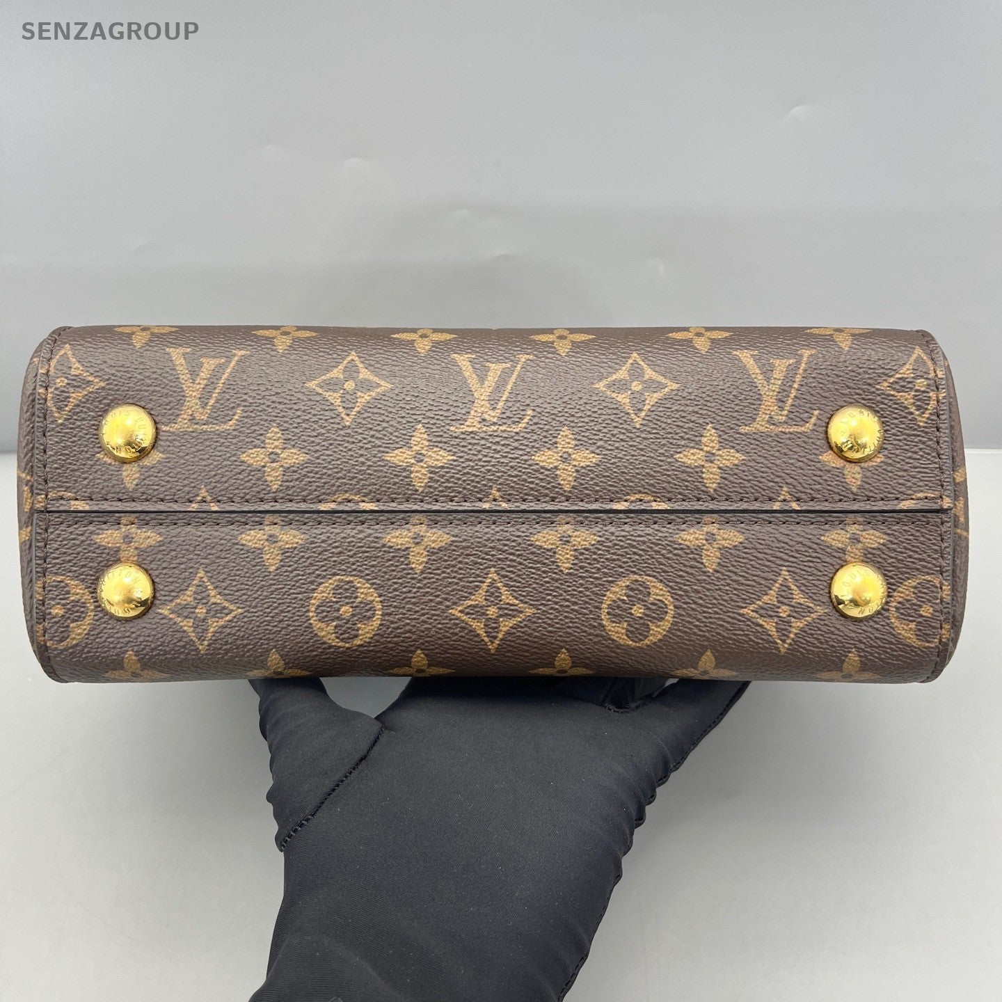 Louis Vuitton Cluny bb PM Monogram Top Handle 2way Shoulder bag Brown Women