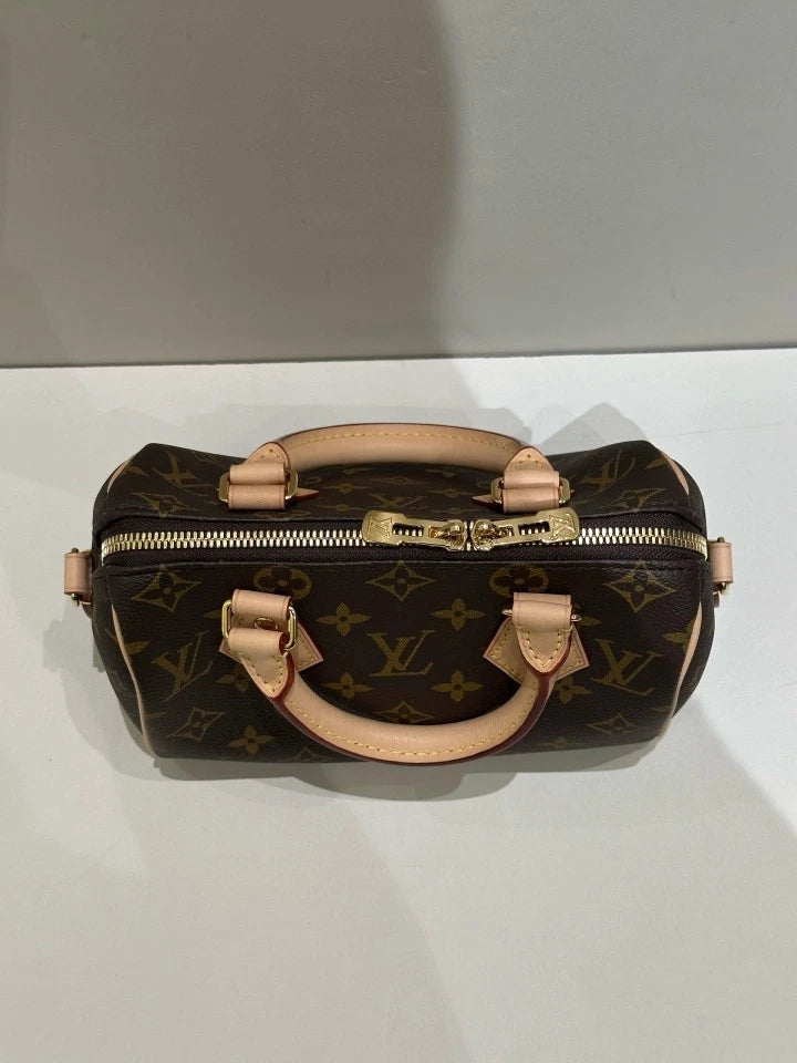 Louis Vuitton Speedy20 Canvas Shoulder Handbag For Women