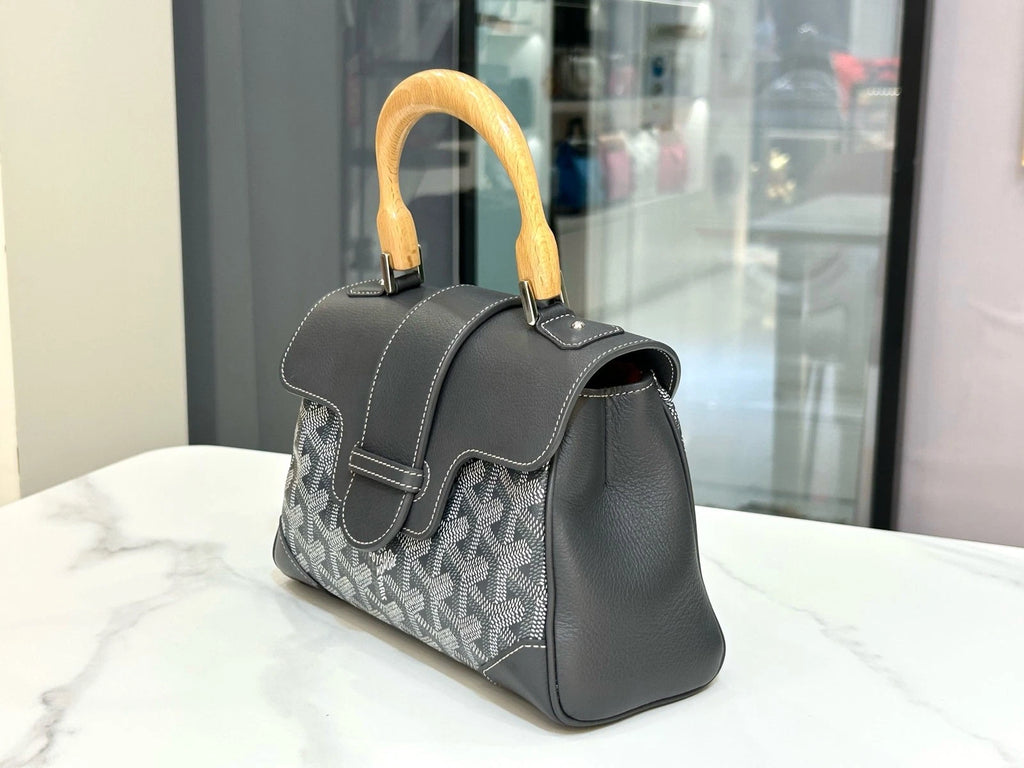Goyard Canvas Mini Saigon Gray Handbag Crossbody For Women
