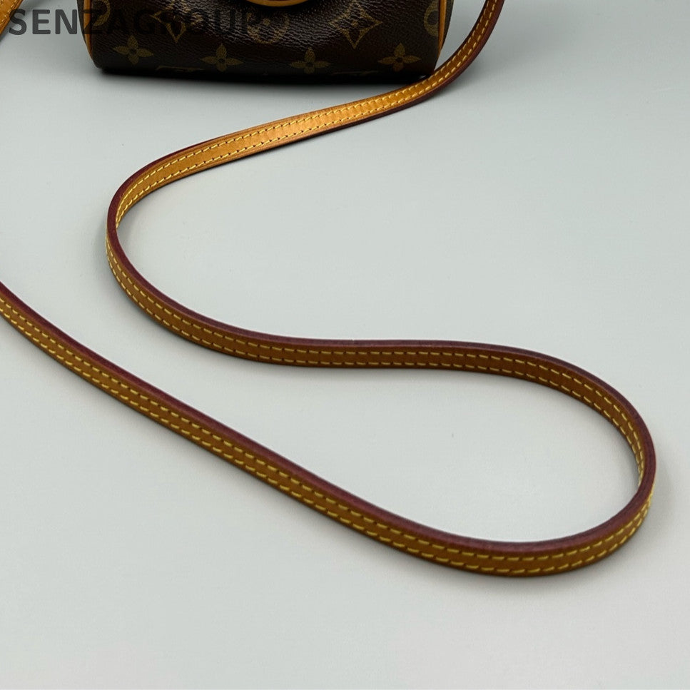 Louis Vuitton Speedy Nano Monogram Brown Women's Classic Handbag