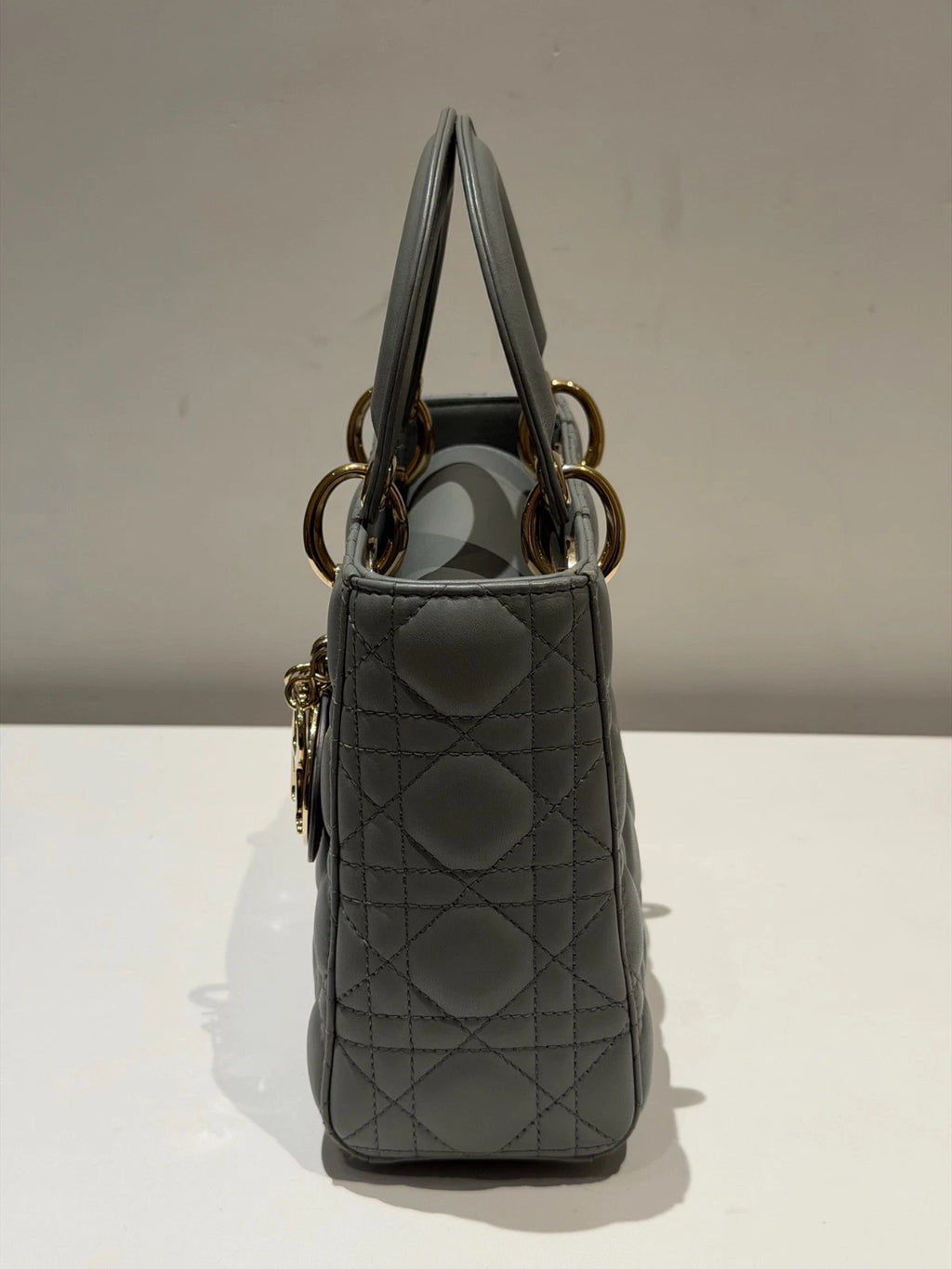 Christian Dior Lady Dior 2Ways Top Handle Bag Crossbody Women Dior Cannage