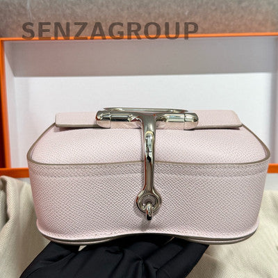 Hermès Della Bag Purple Silver Epsom Calfskin Shoulder Crossbody Bag