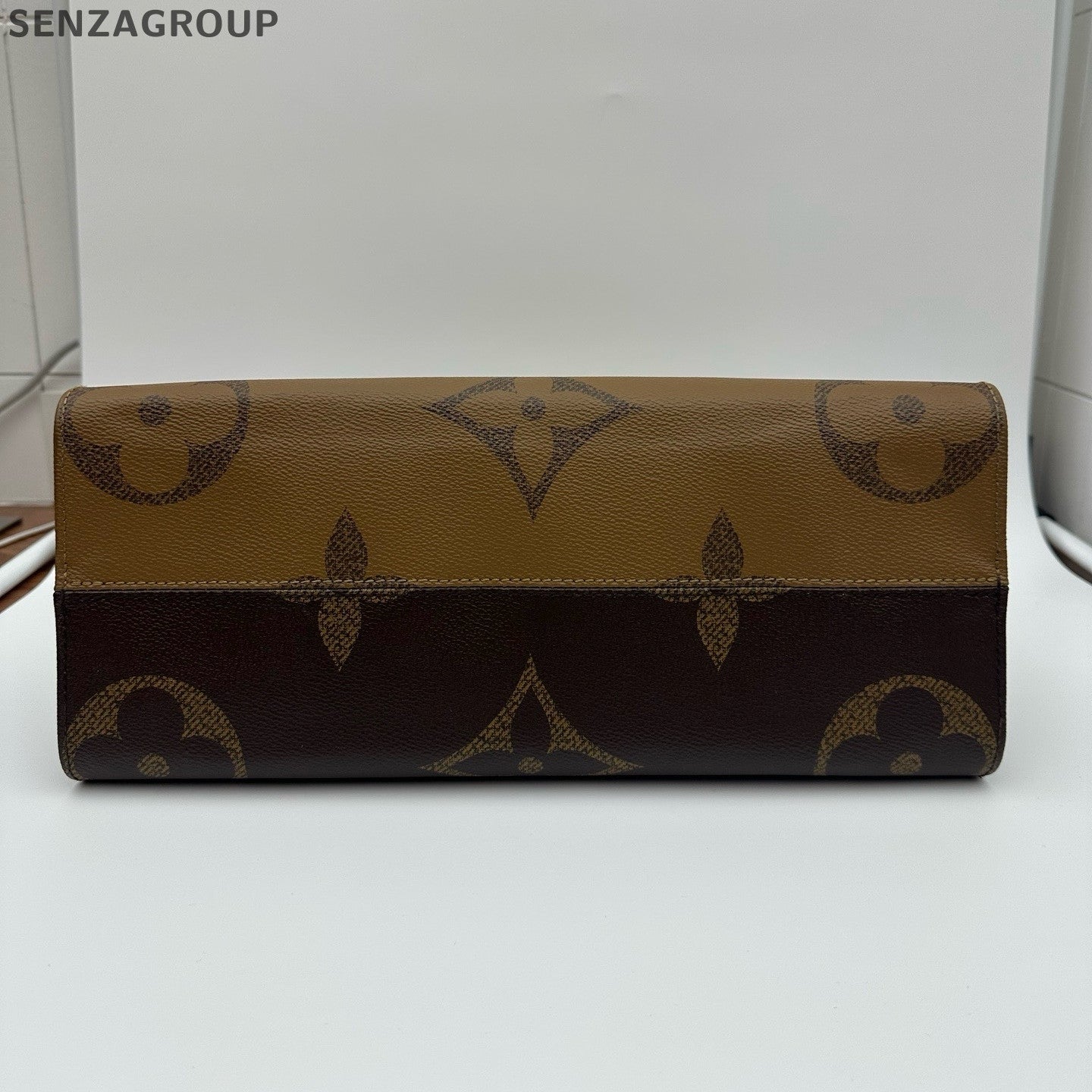 Louis Vuitton OnTheGo MM Monogram Tote Bag Brown Classic Women's