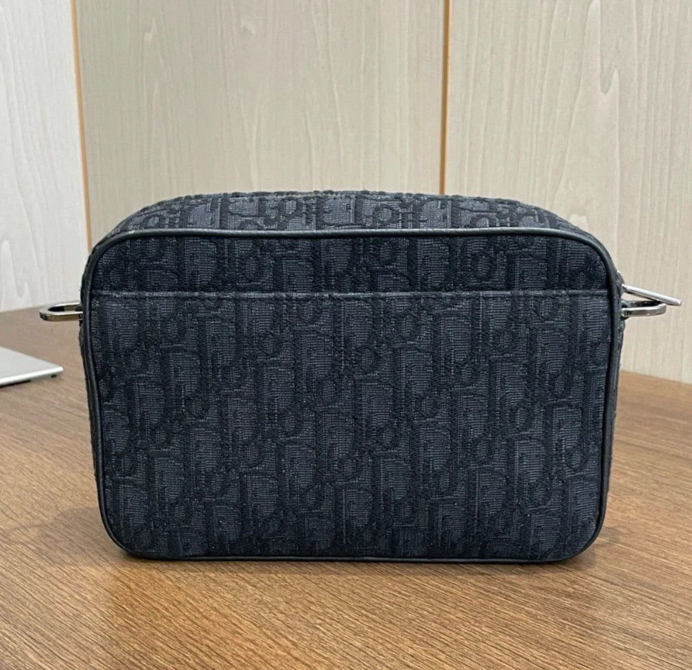 Christian Dior Safari Message Bag Shoulder Bag Black Unisex