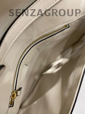 Gucci Blondie GG White Gold Chain Shoulder Crossbody Bag Women's Fashion
