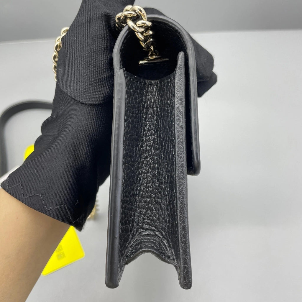 Gucci Accordion WOC Black Crossbody Bag For Women
