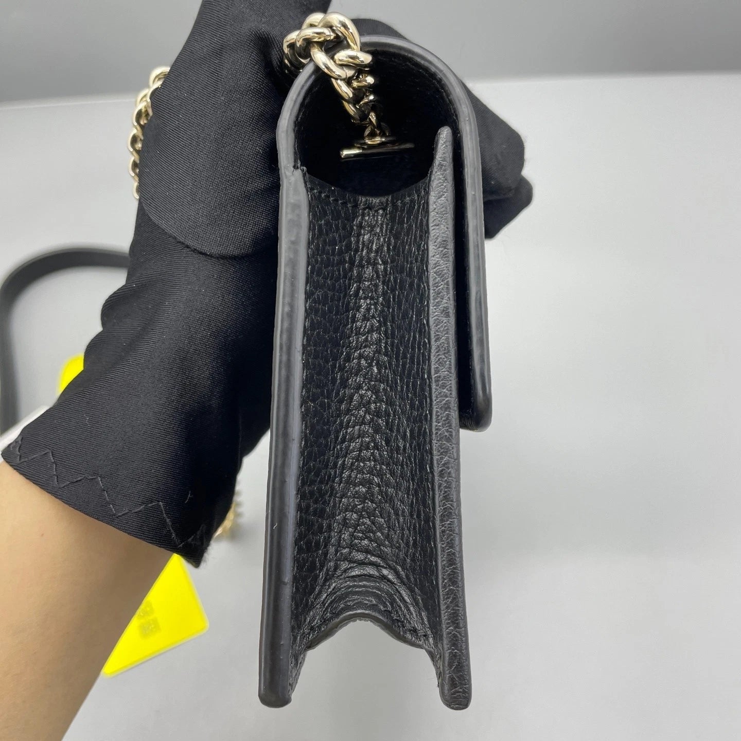 Gucci Accordion WOC Black Crossbody Bag For Women