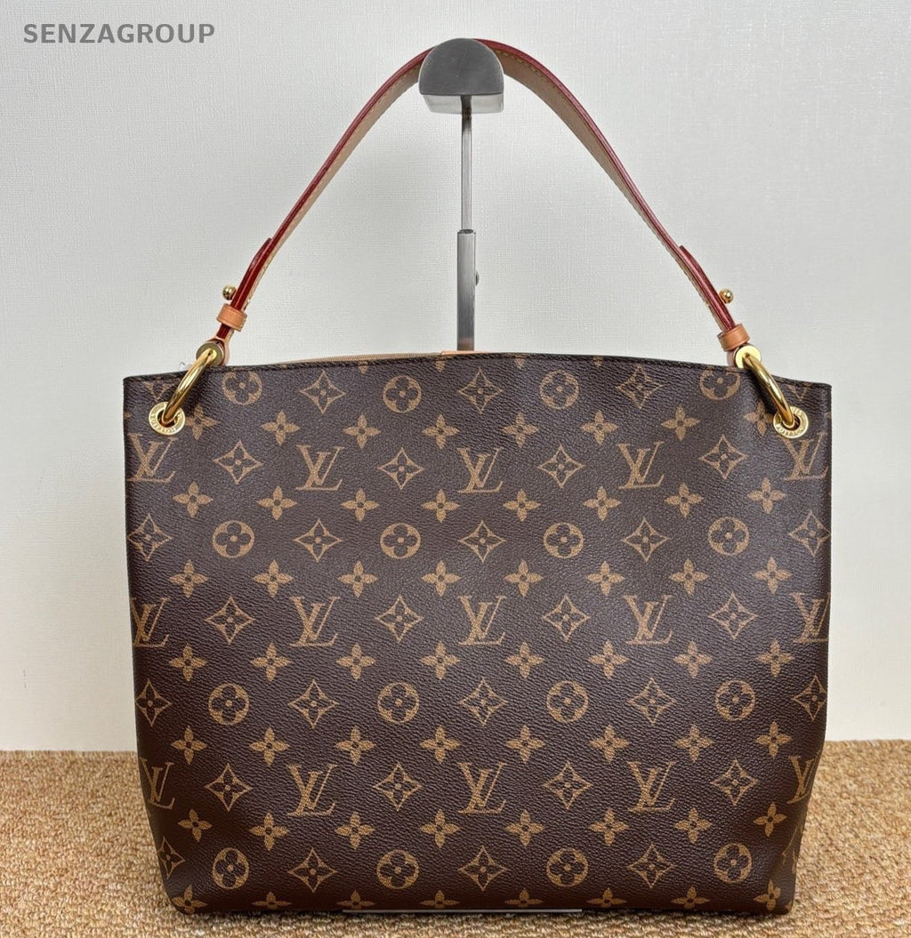 Louis Vuitton Graceful PM Monogram Shoulder Bag Brown Gold Women Classic