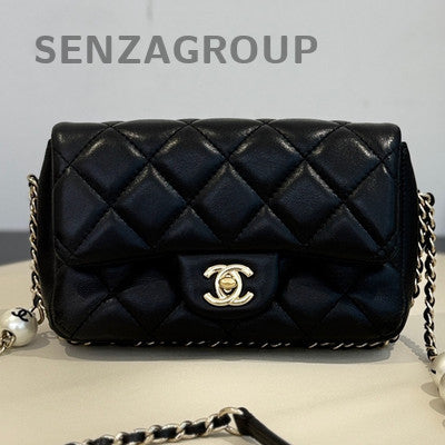 Chanel Mini Quilted Lambskin Chain Shoulder Bag - Classic Women's