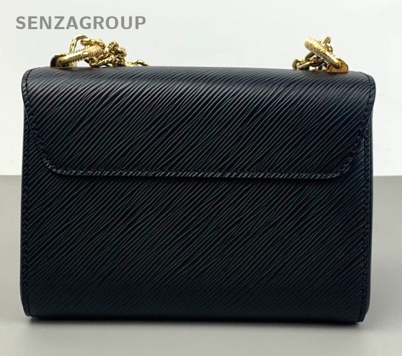 Louis Vuitton Twist Epi Leather Chain Strap Shoulder bag Crossbody Black gold