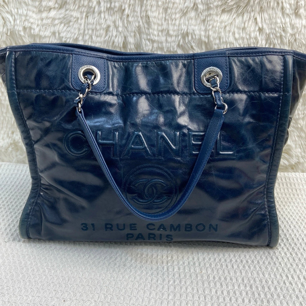 CHANEL Blue Beach Tote Bag For Women