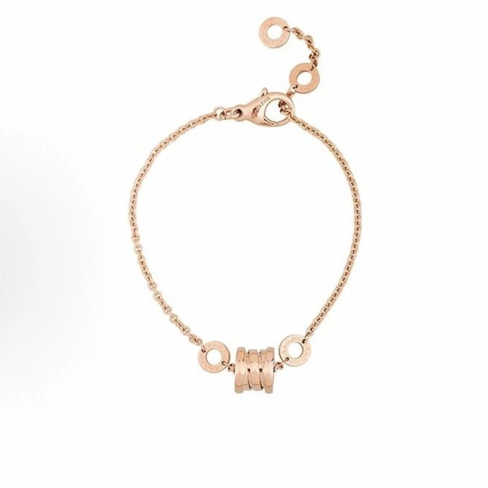 BVLGARI B.zero1 Series Spiral Spring Bracelet 18k Yellow Gold 7.87In