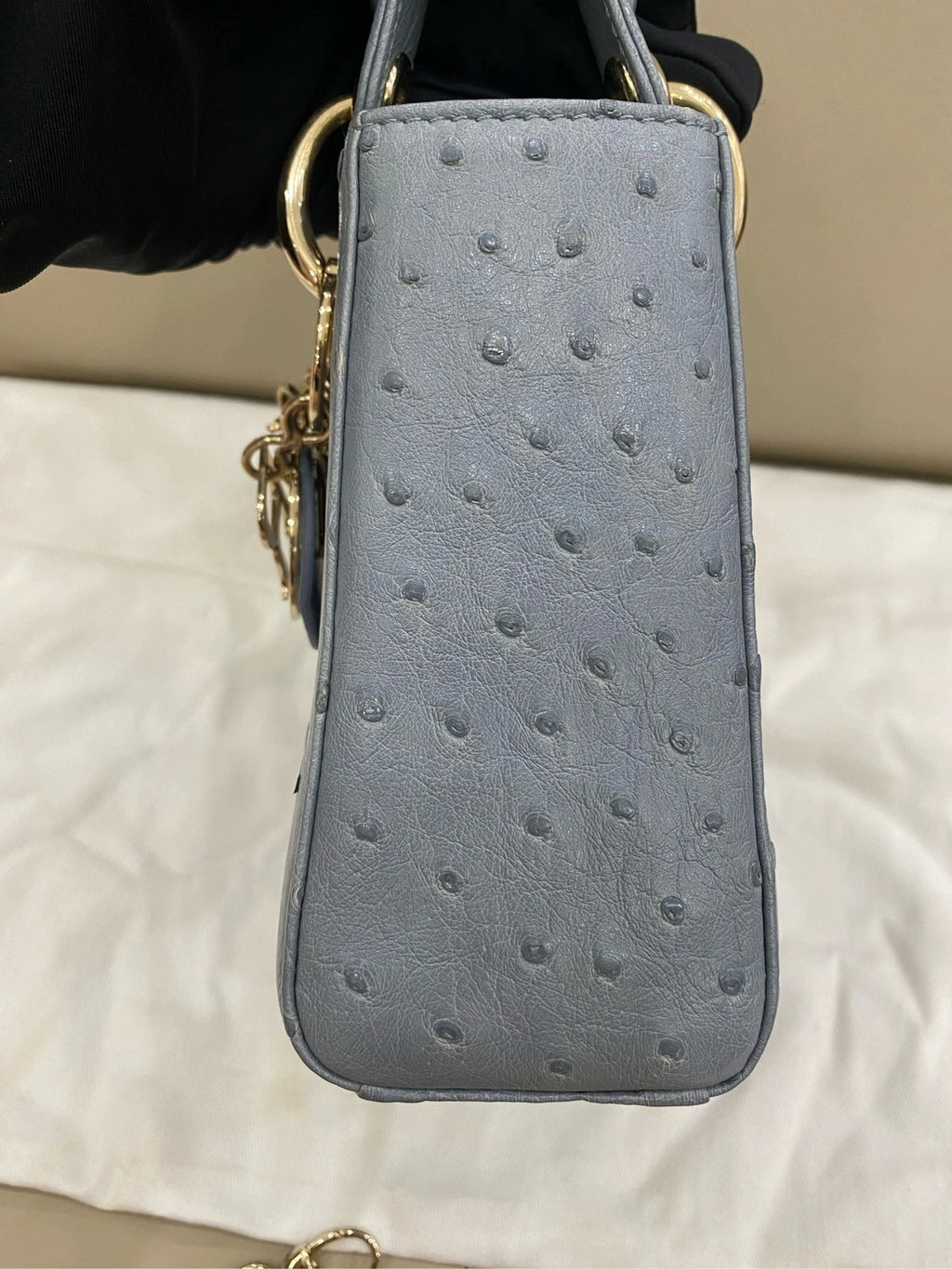 Dior Lady Dior Handbag Top Handle Excellent
