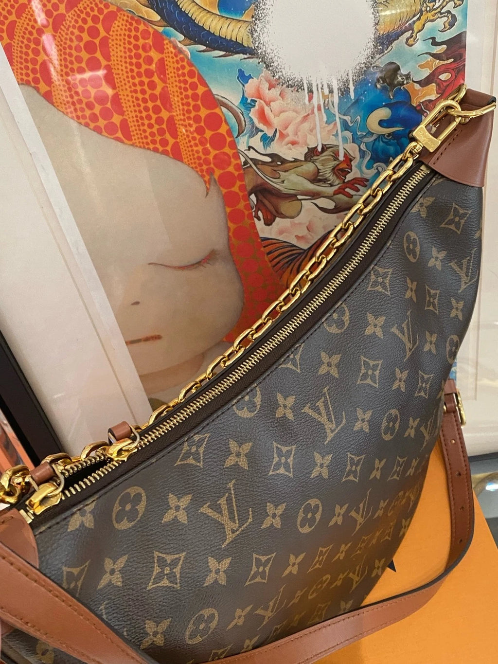 Louis Vuitton Loop Monogram Canvas Shoulder Bag Excellent