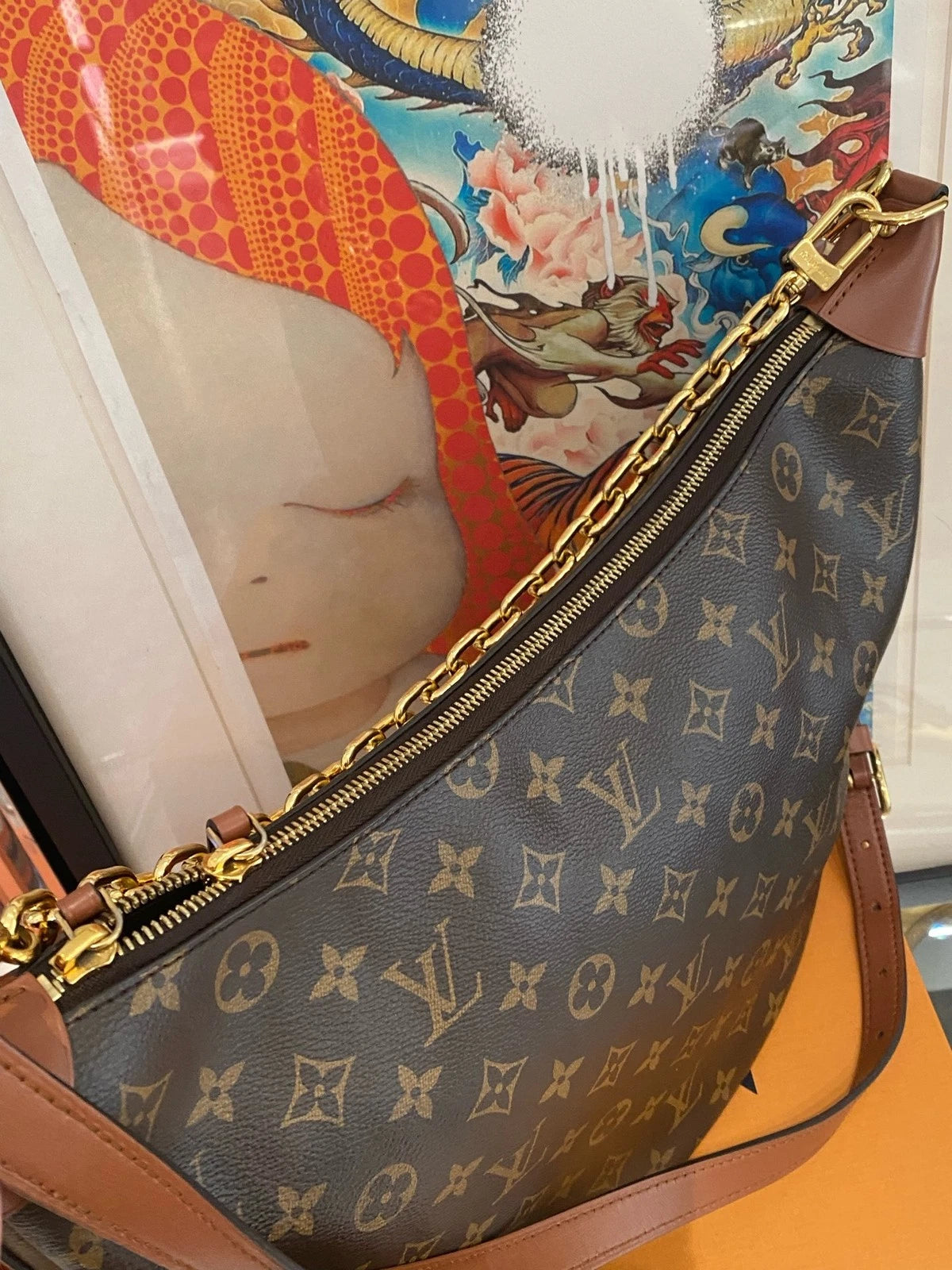 Louis Vuitton Loop Monogram Canvas Shoulder Bag Excellent