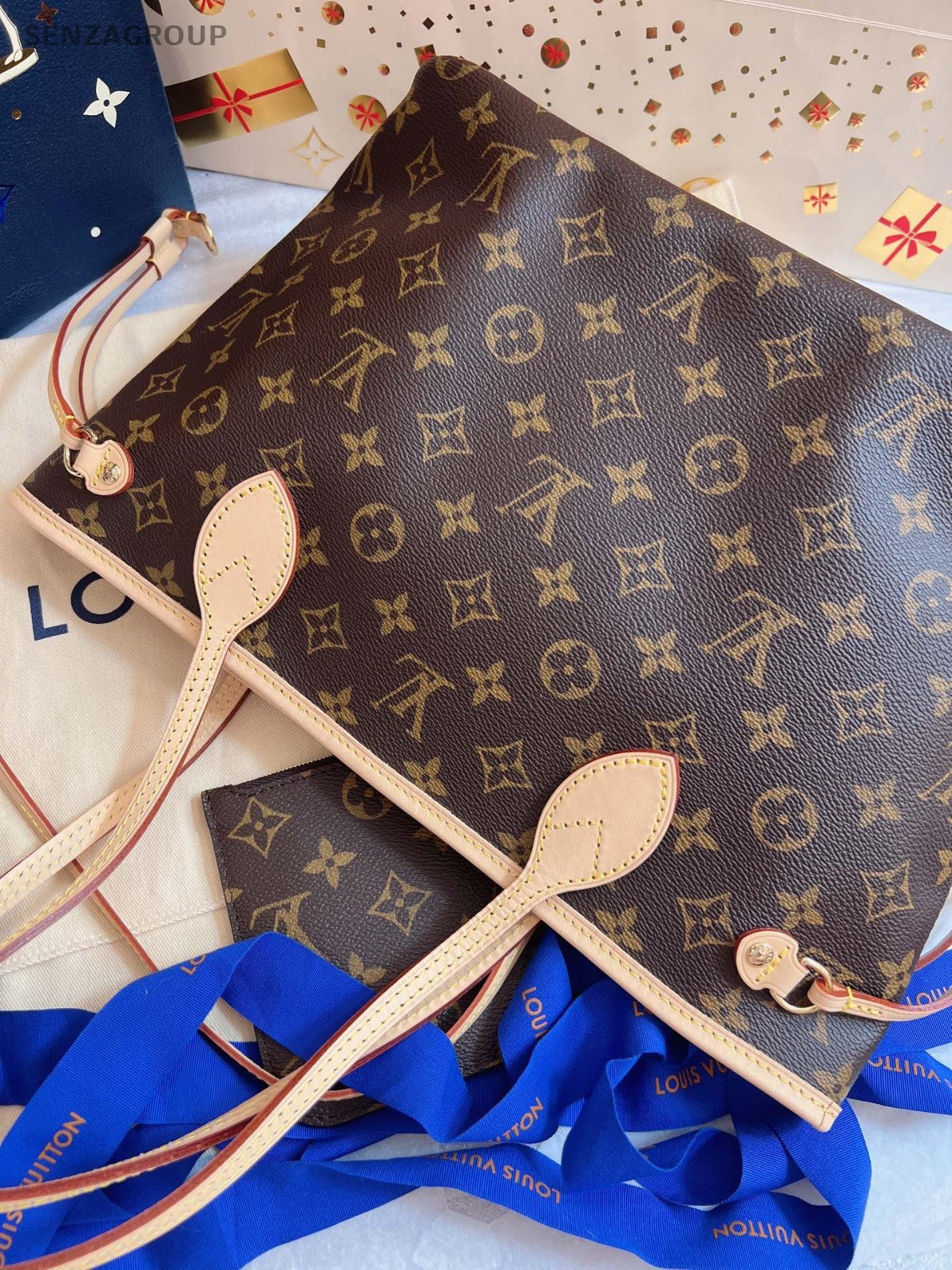 Louis Vuitton Neverfull PM Monogram Tote Shoulder bag Brown Woemn Brand NEW