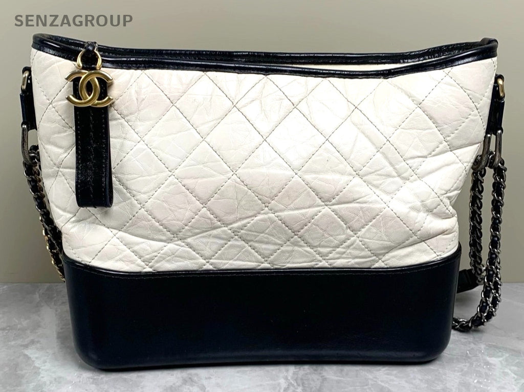 CHANEL Gabrielle MM Chain Strap Panda Color Shoulder bag Women
